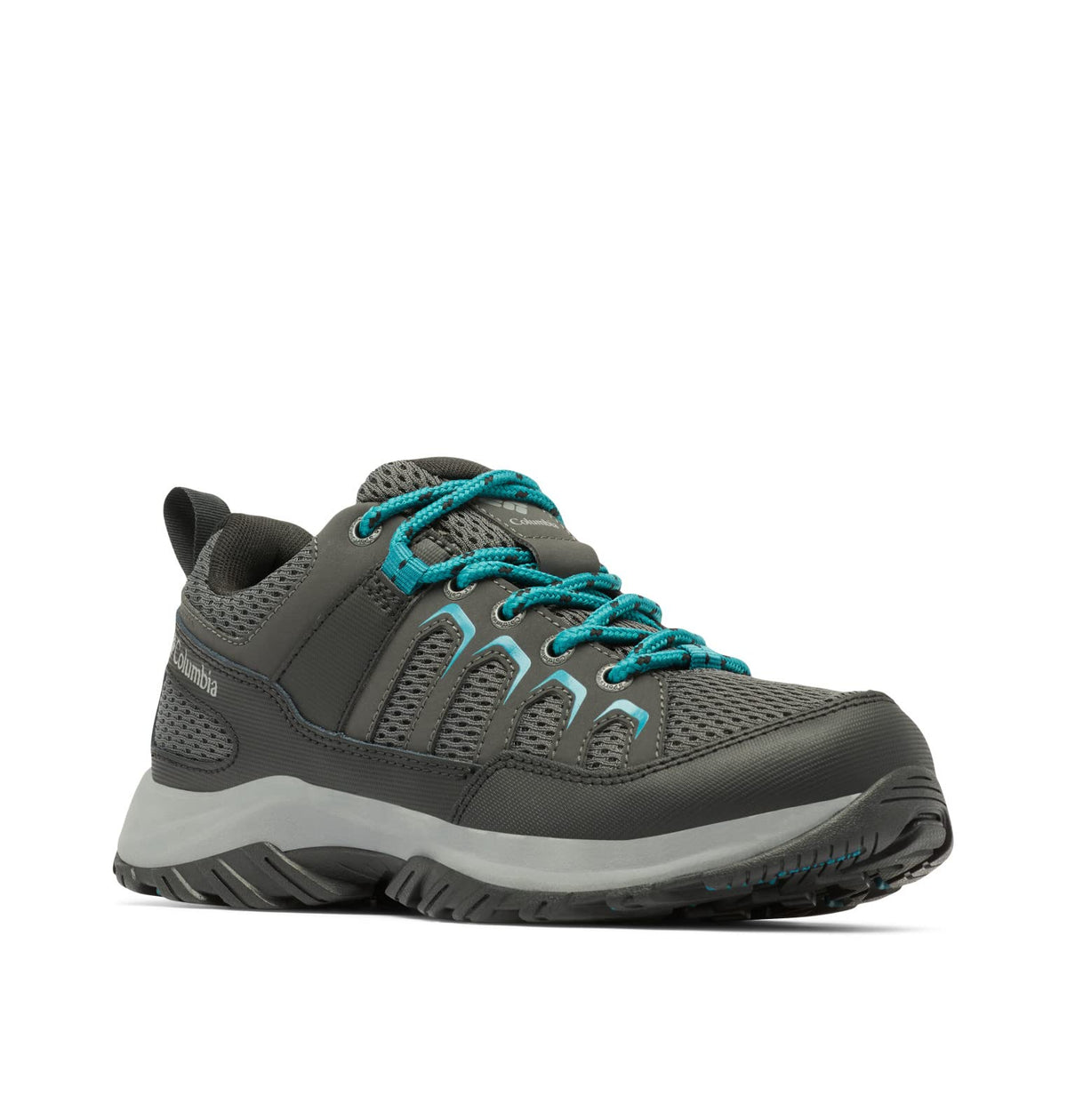 Columbia Women's Granite Trail Waterproof, Shark/River Blue, 5