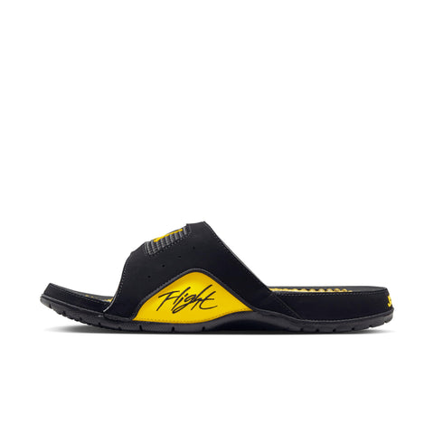 Nike Jordan Hydro IV Retro Men's Slides (Black/Tour Yellow, 12)