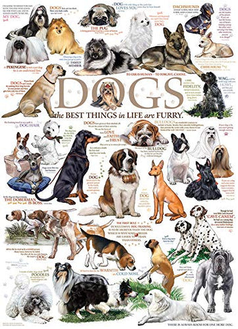 Cobblehill 80096 1000 pc Dog Quotes Puzzle, Various
