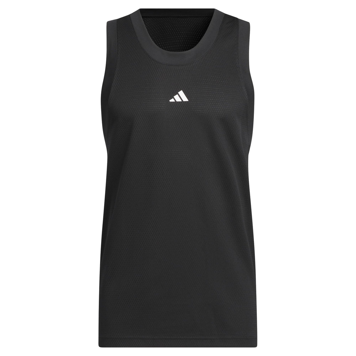 adidas Men's Basketball Legends Tank Top, Black/White, M
