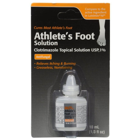 Clotrimazole Clotrimazole, Af Antifungal Athletes Foot Topical Solution 1 Percent (Generic Lotrimin) - 10 Ml