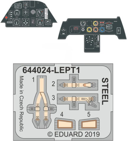 Eduard EDB644024 Brassin 1:48-Bf 109E Look Model Kit, Various