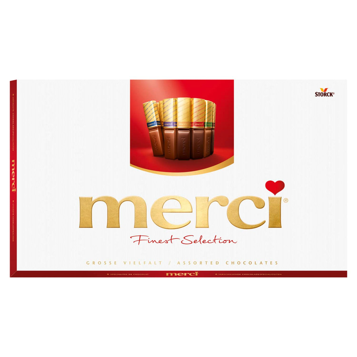 Merci Finest Milk & Dark Chocolate Variety Pack, Gluten-Free, Packaging May Vary, 400 g (Pack of 1)