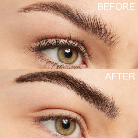 BINGBRUSH 2Pcs Tinted Thickening Brow Mascara,Brow Fast Sculpt,Waterproof, Transfer-proof, Brush to Fill in Eyebrows and Cover Gray Hairs - Cruelty Free - Light Medium Brown (04 DARK BROWN)