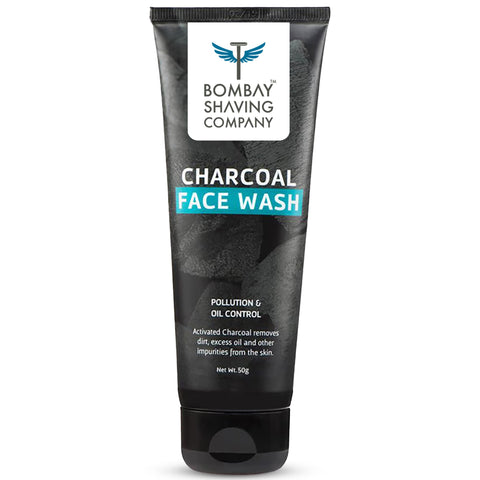 Bombay Shaving Company Charcoal Face Wash, Fights Pollution And Acne, Oil Control For Men - 45g