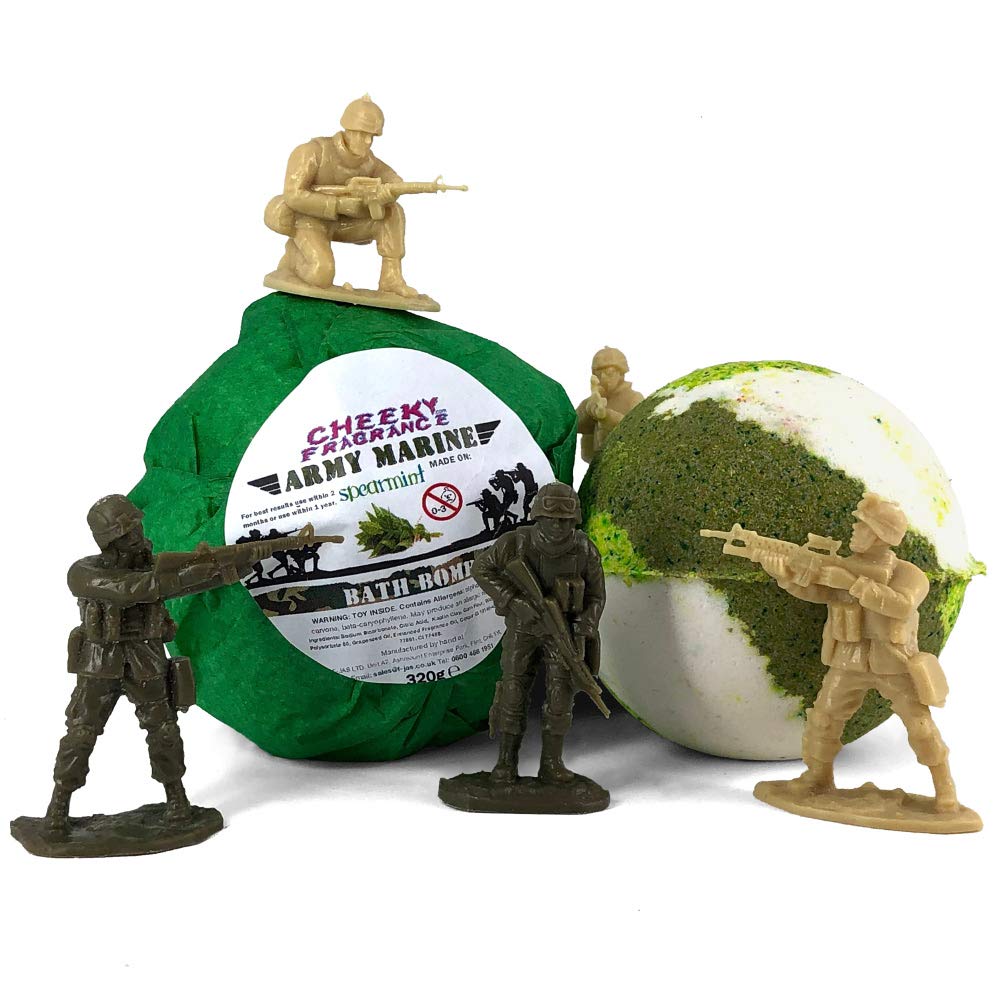 Army Men Surprise Toy Spearmint Bath Bomb 320g