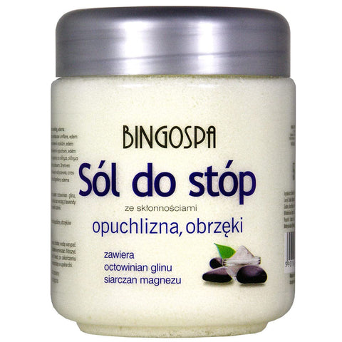 BINGOSPA Feet Bath Salt for Painful Swollen Feet Prone to Edema 550g