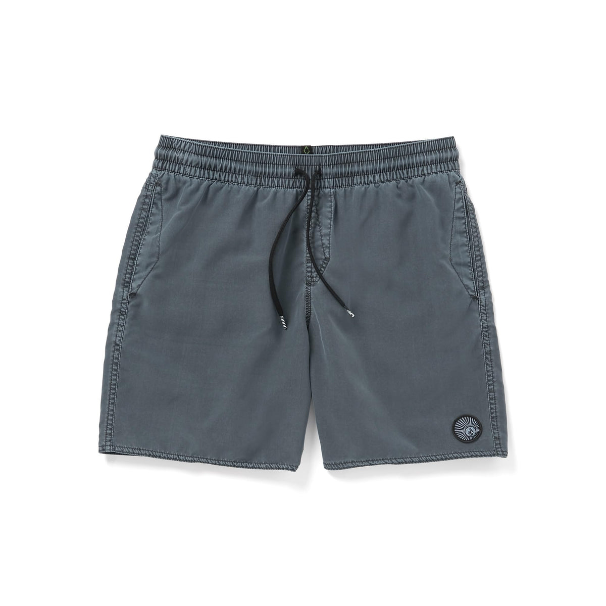 Volcom Men's Standard 17-inch Elastic Waist Surf Swim Trunks, Dark Slate