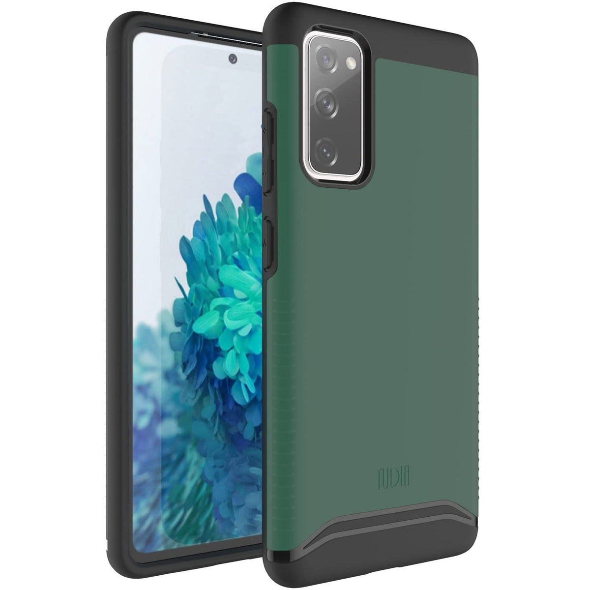 TUDIA DualShield Designed for Samsung Galaxy S20 FE Case 5G, [Merge] Military Grade Shockproof Dual Layer Slim Protective Case Cover - Hunter Green