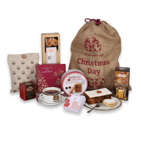 Hay Hampers Afternoon Tea Hamper Sack - Afternoon Tea Gifts for Women & Men, Hamper Gift for Couples & Parents