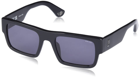 Police Men's Modern Standard Sunglasses, Shiny Black, 54