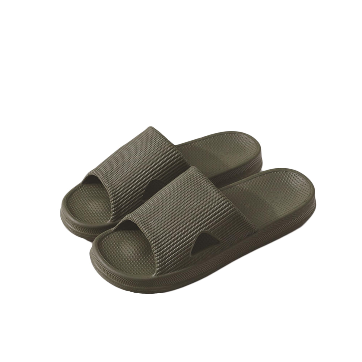 Legou Home slippers soft bottom anti-slip wear slippers Army green 8
