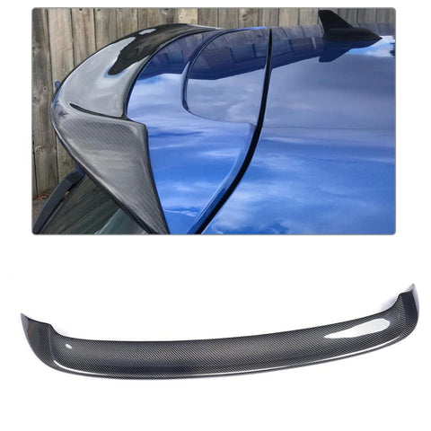 JCING Carbon Fiber Roof Spoiler for Volkswagen VW Golf 6 VI MK6 GTI R20 Hatchback 2010-2013 Car Roof Window Top Wing Lip