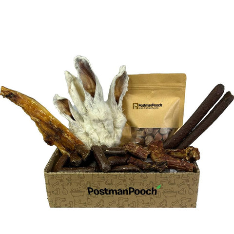 Mini Chomper Natural Dog treat Box100% All Natural Dog treats Box | Mini Chomper Box | Natural Dog Treats & Chews for Small Dogs & Puppies