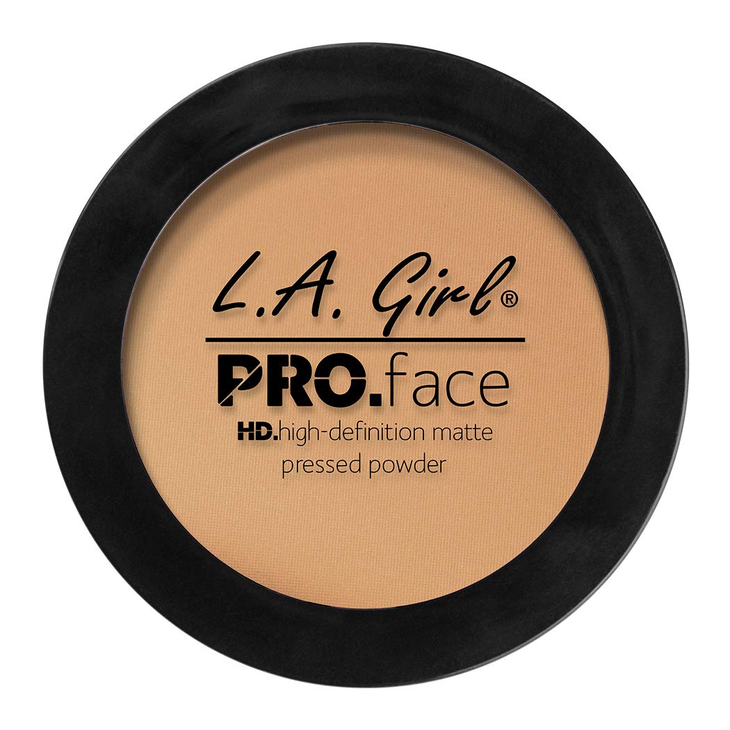 L.A. Girl PRO.Face Matte Pressed Powder, Medium Beige GPP609 (Pack of 3)