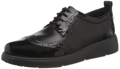Geox Women's D ARLARA I Oxford Flat, Black, 5 UK
