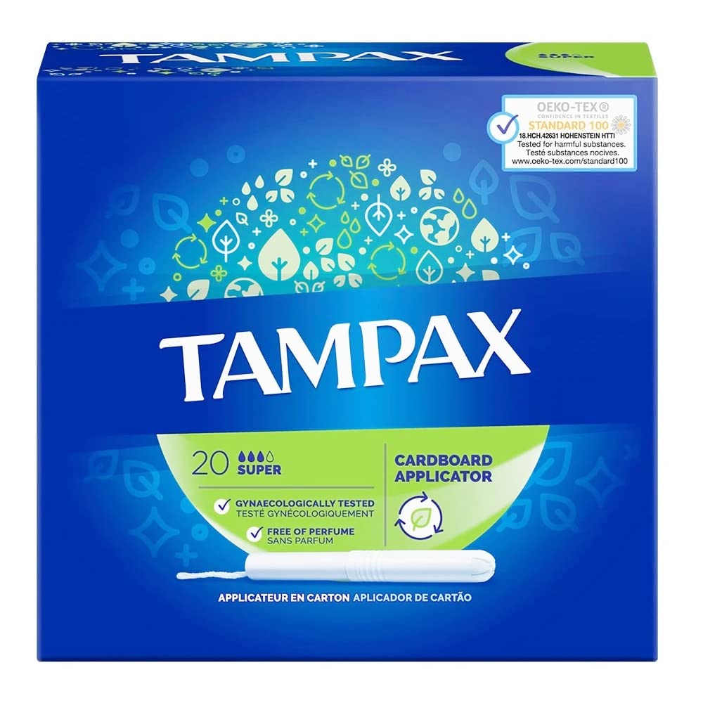 Tampax 20 Tampons Carboard Applicator