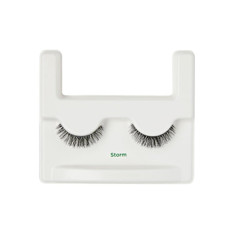 KISS Sister Nature Vegan, False Eyelashes, Storm', 12 mm, Includes 1 Pair Of Lash, Contact Lens Friendly, Easy to Apply, Reusable Strip Lashes