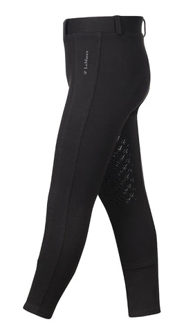 LeMieux Junior Pro Jodhpurs for Girls & Young Riders - Equestrian Riding Tights - Full Seat Youth Horseback Riding Gear (Black / 5-6 Years)