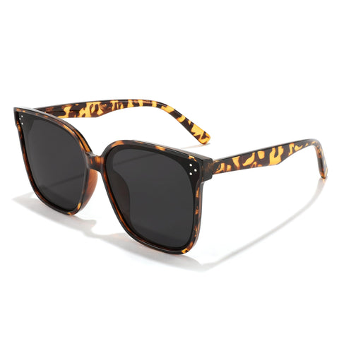 FEISEDY Retro Square Polarized Sunglasses Women Men Oversized Vintage Shades B2600
