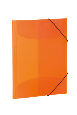 HERMA 19515 Sammelmappe DIN A3 Transluzent Orange, stabiler Kunststoff, abwaschbar und strapazierfÃ¤hig, Ordnungsmappe mit Innenklappen und Gummizug, Zeichenmappe fÃ¼r Kinder, MÃ¤dchen und Jungen