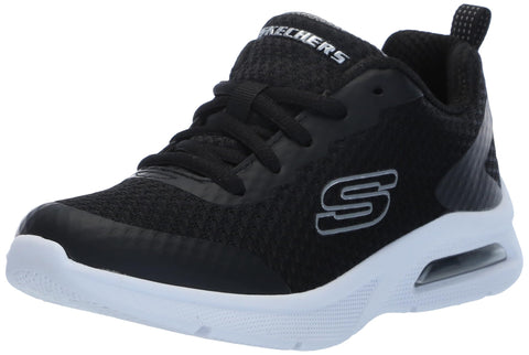 Skechers Microspec Max -Kaptix Sneaker, Black, 13.5 US Unisex Little Kid