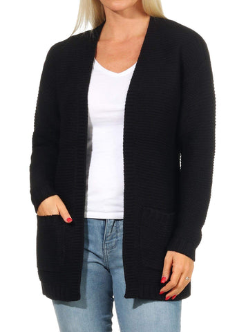 Vero Moda Women's Vmno Name Ls Cardigan Noos, Black (Black Black), XL