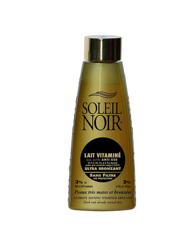 Soleil Noir Vitamin Milk with Anti-Ageing Ingredients without Filter Ultra Bronzer - Very Matte or Tanned Skin - 150 ml
