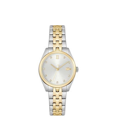 Lacoste Analogue Quartz Watch for Women with Gold Colored Stainless Steel Bracelet - 2001302