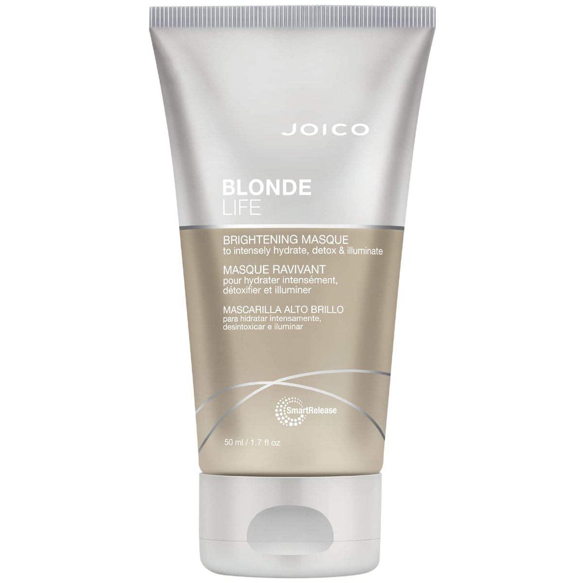 Joico Blonde Life Brightening Masque - Instant Hydration, Neutralize Chlorine & Detoxify Hair, Add Softness & Smoothness, Sulfate Free, With Monoi & Tamanu Oil, 1.7 Fl Oz