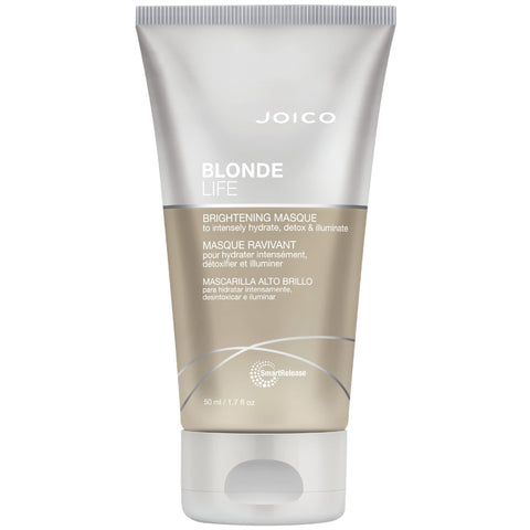 Joico Blonde Life Brightening Masque - Instant Hydration, Neutralize Chlorine & Detoxify Hair, Add Softness & Smoothness, Sulfate Free, With Monoi & Tamanu Oil, 1.7 Fl Oz