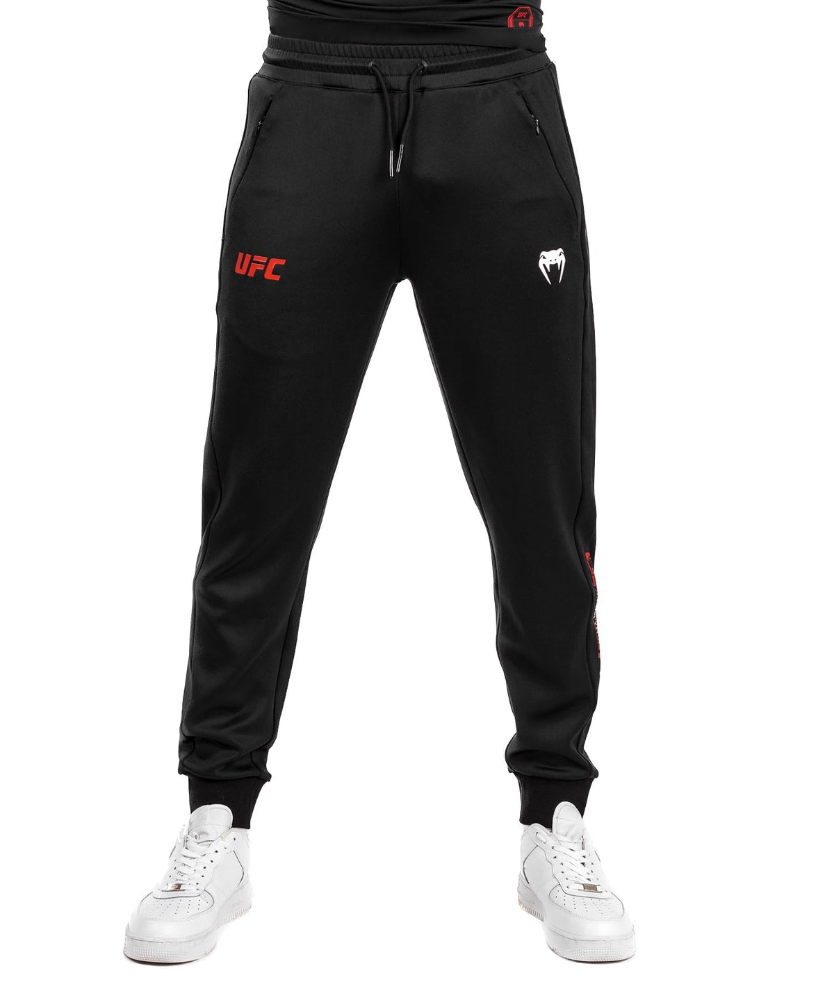 Venum, UFC Adrenaline by Men's Fight Week Trousers, Black, S, Black/White, S