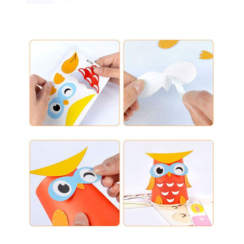 NUOBESTY 1 Set craft kits arts& crafts supplies arts and crafts for kids ages 8-12 Crafts Sticker Kit Crafts Art Toy educational toys for kids DIY kits for girls preschool cup cardboard
