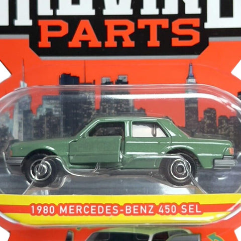 Collectible Matchbox Moving Parts Die-Cast Vehicle - 1980 Mercedes Benz 450 SEL ~ HLG27 ~ Green ~ Made with Recycled Zinc