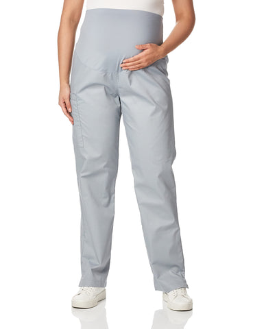 WonderWink 545AGREYXL Wonder Work Women's Maternity Cargo Pant, Grey, Standard-XL Size