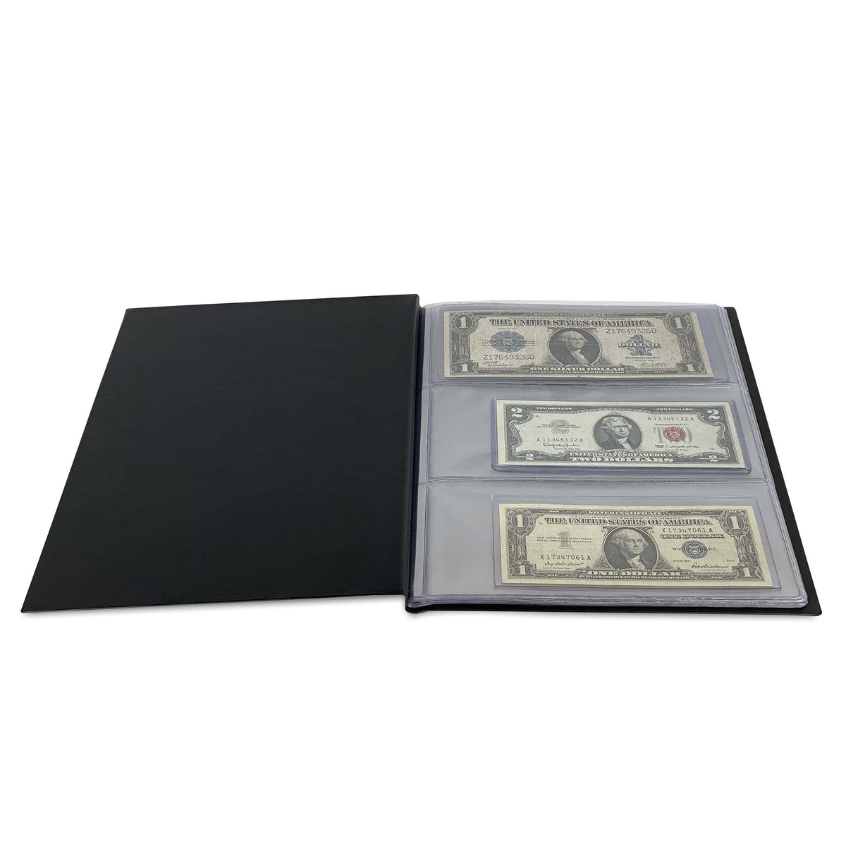 BCW Currency Portfolio | Compact Bill Organizer with 10 Sealed 3-Pocket Pages | Heavy-Duty Vinyl, Welded Seams | Pocket Size 3 7/8 x 8 1/4 inches Currency Bill Book Collection Album