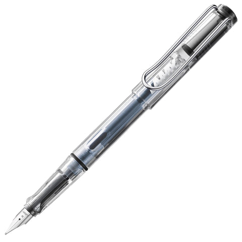 LAMY safari vista - Fountain Pen with ergonomic grip & polished steel nib in size F - ideal for any Writing & Calligraphy - including LAMY T 10 blue cartridge - Right-Handed