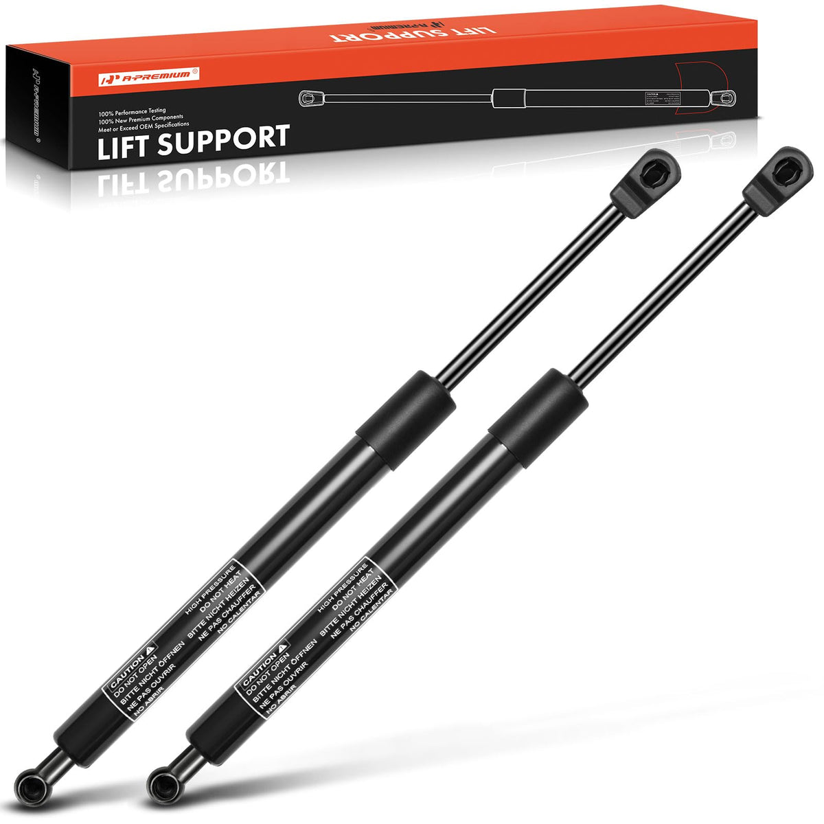 A-Premium Front Bonnet Hood Lift Supports Shock Struts Compatible with Select Infiniti Models - QX56 2004-2010 Sport Utility - Replace# 654707S600(2PC Set)