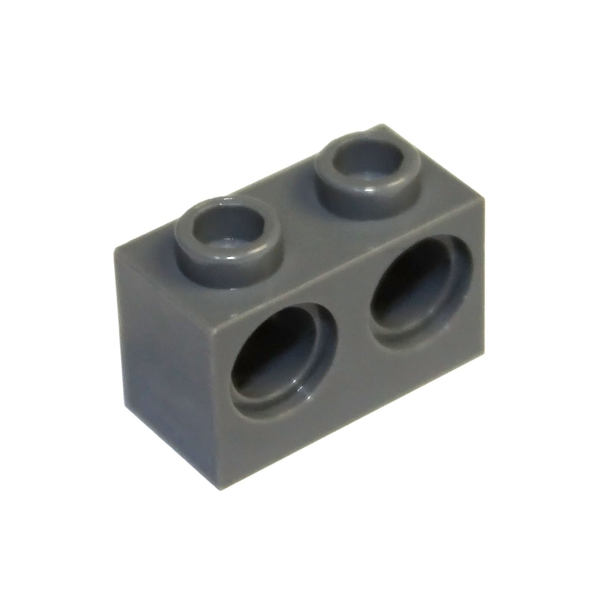 LEGO Parts and Pieces: Technic Dark Gray (Dark Stone Grey) 1x2 with Two Holes Brick x20