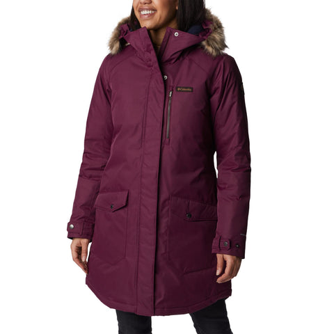 Columbia Women's Suttle Mountain Long Insulated Jacket, Marionberry, X-Small