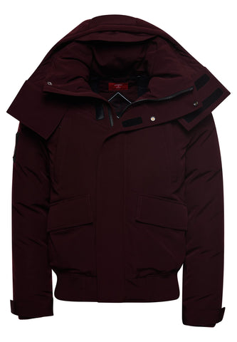 Superdry Men's Code Everest Bomber Jacket, Port, M