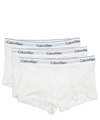 Calvin Klein Jeans Men's Trunk 3pk 000nb2380a Trunk, White (White/ White/ White), S