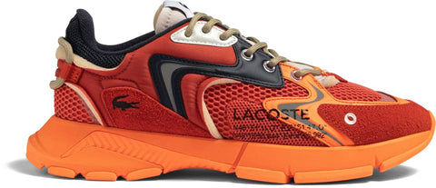 Lacoste - Mens L003 Neo Textile Sneakers, Color Red/Orange, Size: 11.5 M US