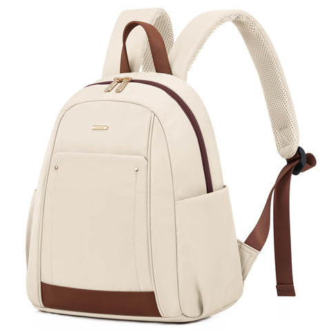 LOVEVOOK Mini Backpack for Women,Fashion Small Backpack for Travel,Lightweight Daypack for Work,Daily,Party(White)