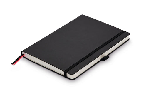 Lamy GmbH Paper Softcover A5 Notebook 810 - Format DIN A5 (145 x 210 mm) in Black, 192 Pages and Elastic Closure Strap, Blank