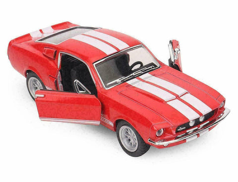 Kinsmart 1967 Shelby GT-500 Collectible Die-Cast Car- 1:38 Scale (Red)