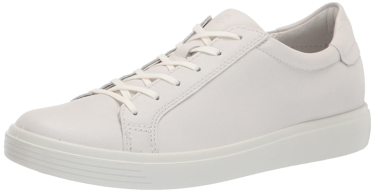 ECCO Women's Soft Classic Sneaker, White, 7-7. 5