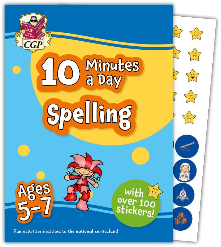 10 Minutes a Day Spelling for Ages 5-7 (with reward stickers) (CGP KS1 Activity Books and Cards)