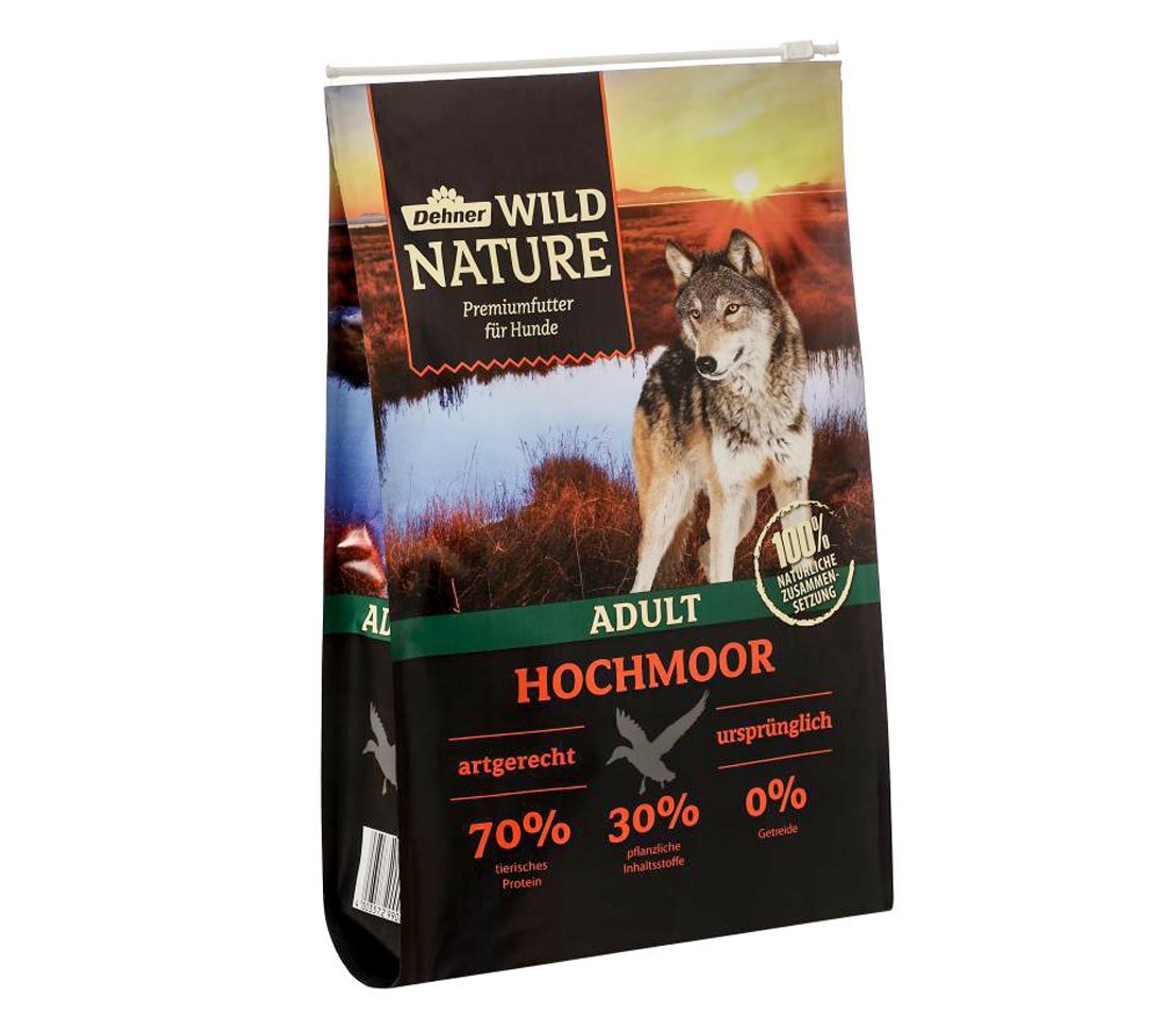 Dehner Wild Nature Dry Dog Food Adult, Bog