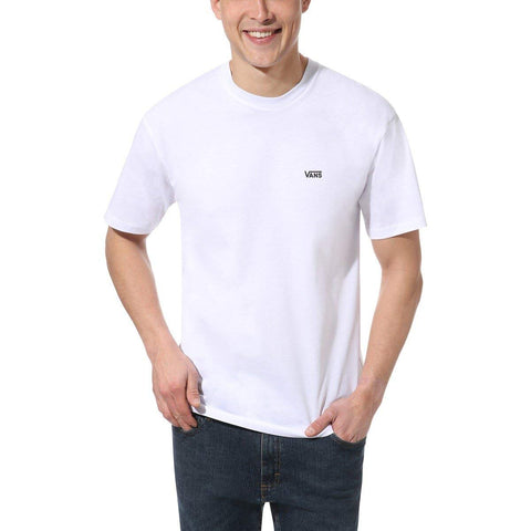Vans Men's Left Chest Logo Tee T - Shirt,White (White Black Yb),Large